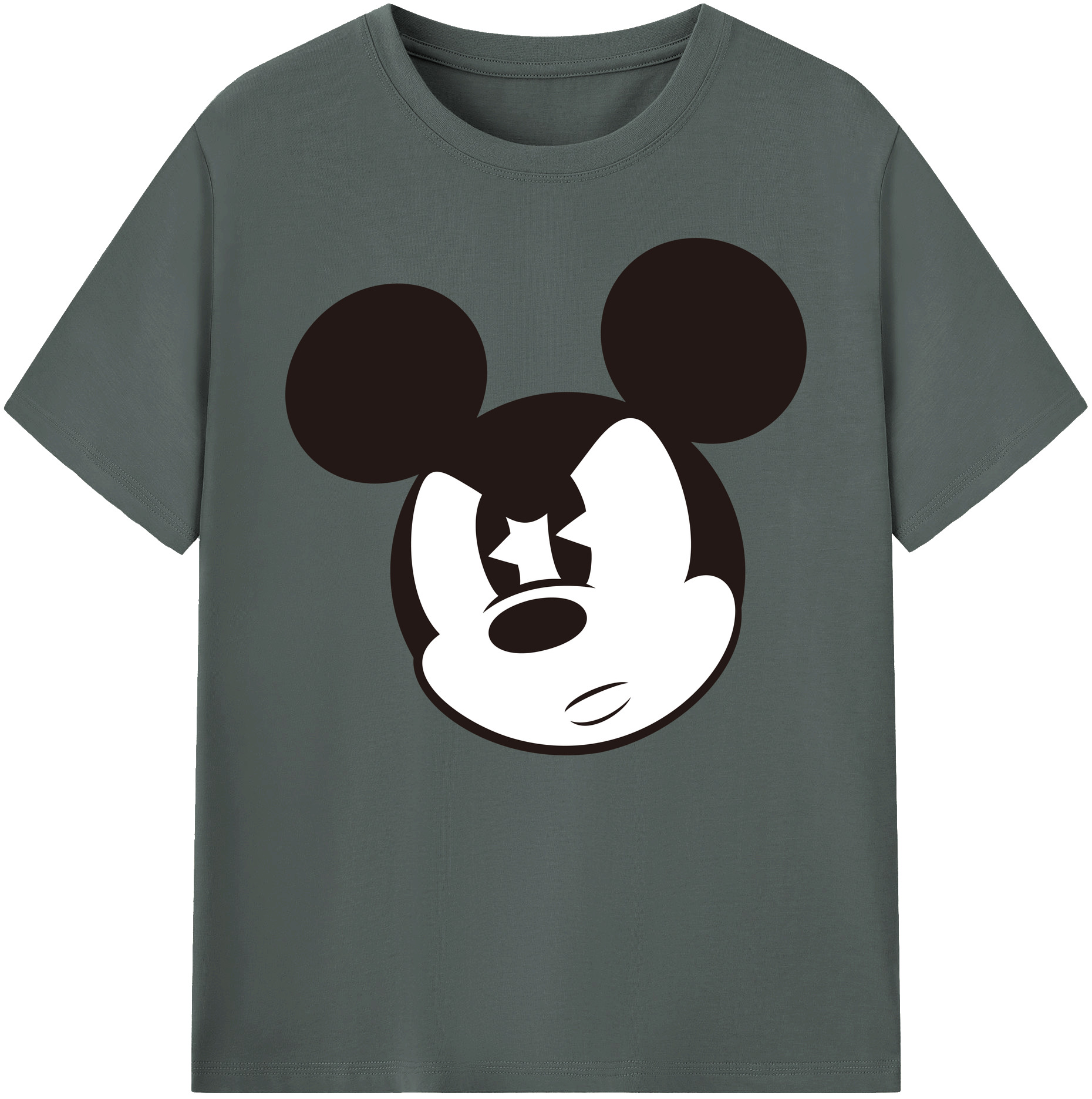 ミッキーマウス Mickey Mouse 綿100％ メンズ半袖Tシャツ｜肌触りやわらか＆通気性